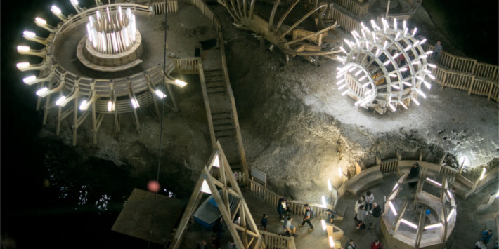 Descendre dans l’ancienne mine de sel transformée en parc d’attraction